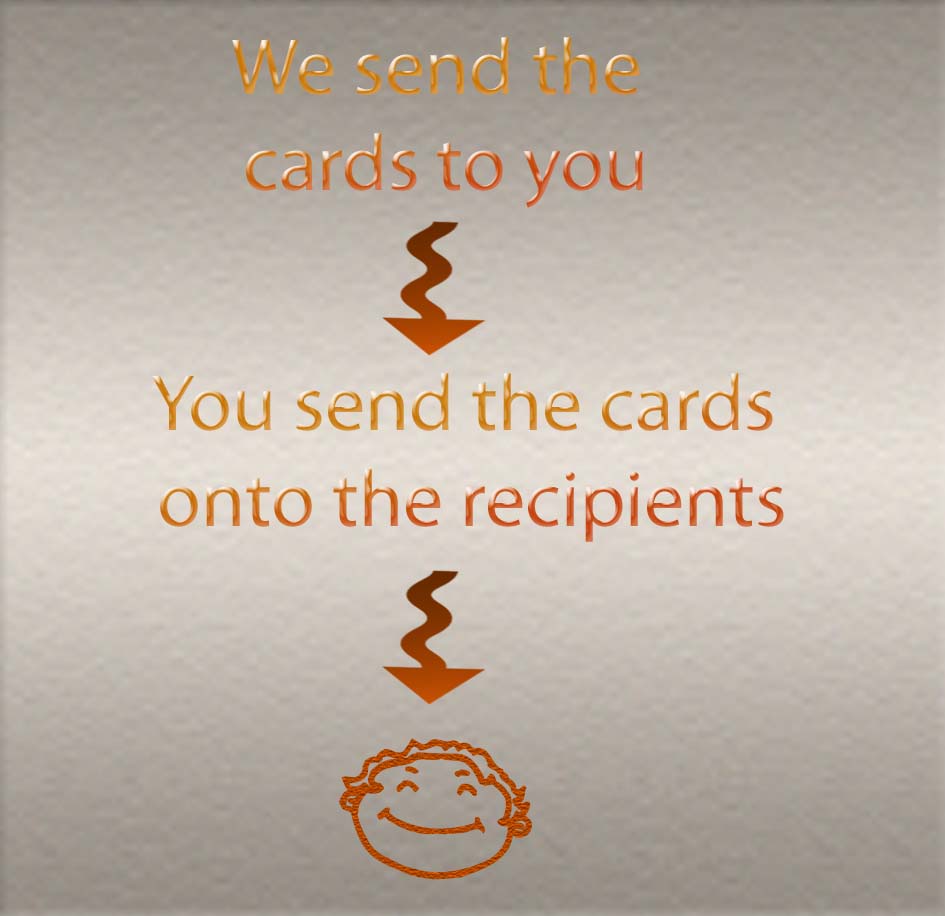 Cards sent to you to send on